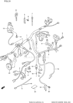 Wiring Harness (model P/r) Schematic