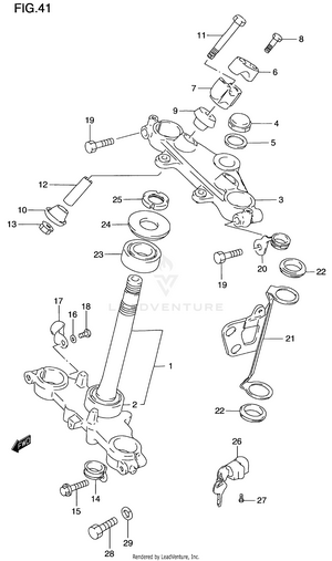 Steering Stem Schematic
