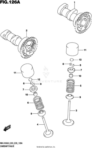 Camshaft/valve Schematic