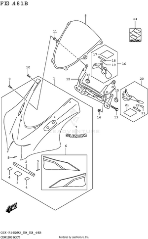 Cowling Body (gsx-r1000ra) Schematic