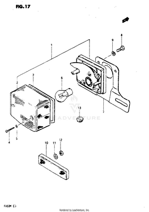 Rear Combination Lamp Schematic
