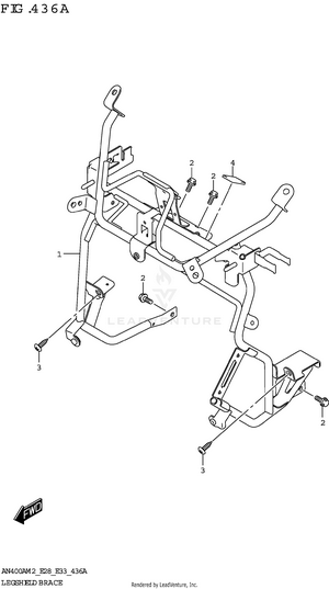 Leg Shield Brace Schematic