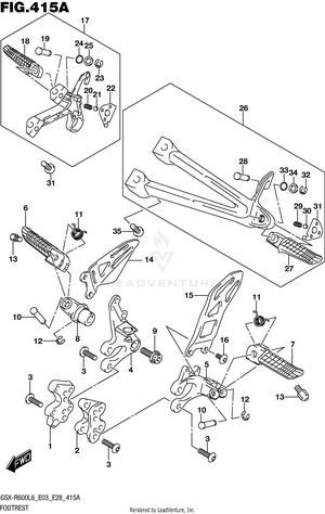 Footrest Schematic