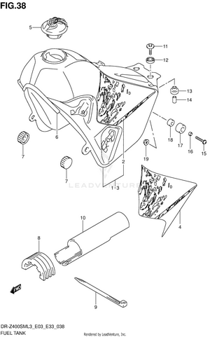 Fuel Tank (dr-z400sml3 E03) Schematic
