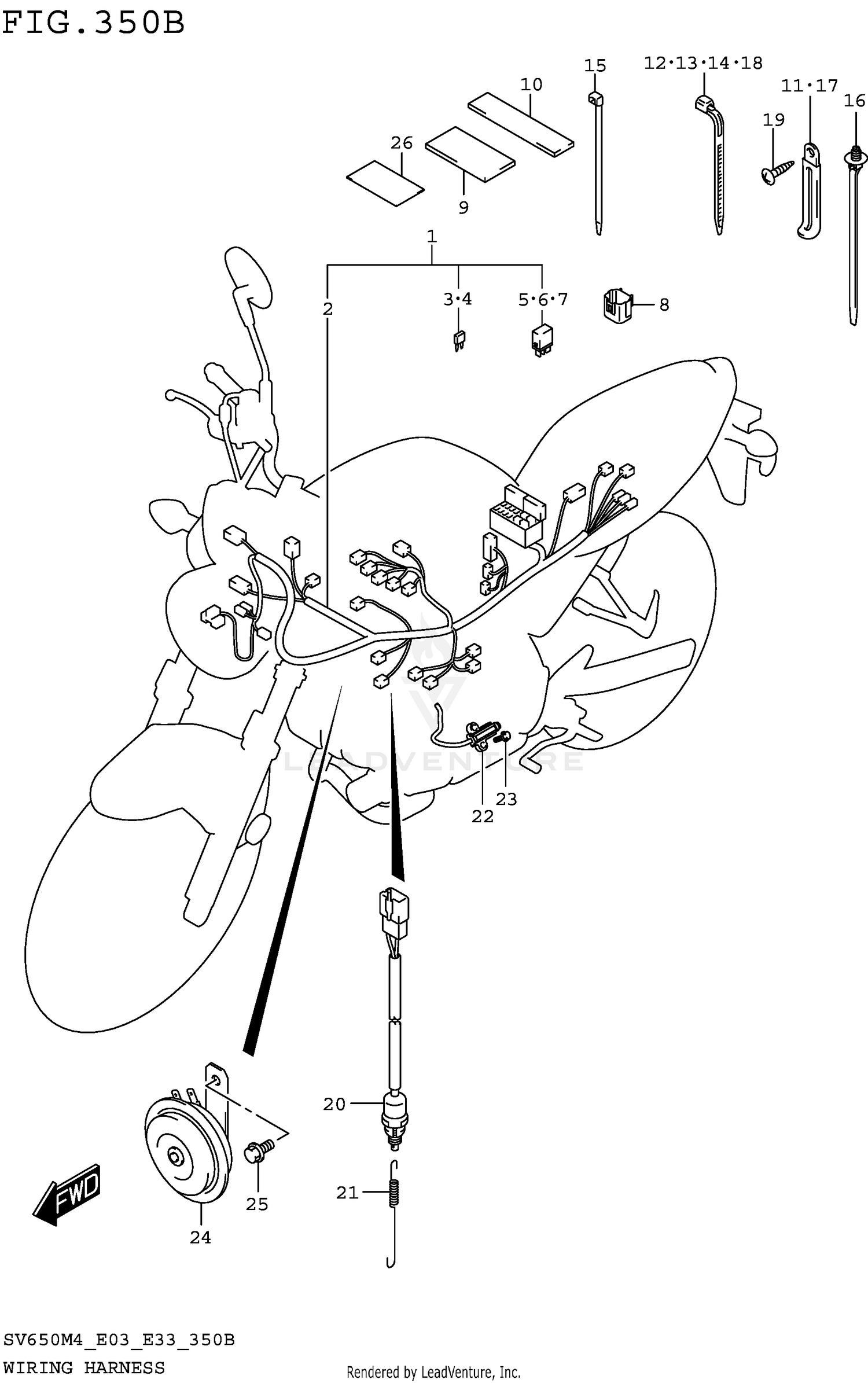 WIRING HARNESS (SV650M4 E33)