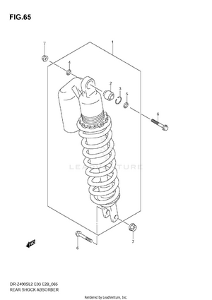 Rear Shock Absorber (e03) Schematic