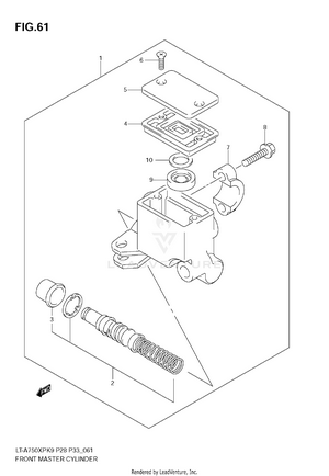 Front Master Cylinder Schematic