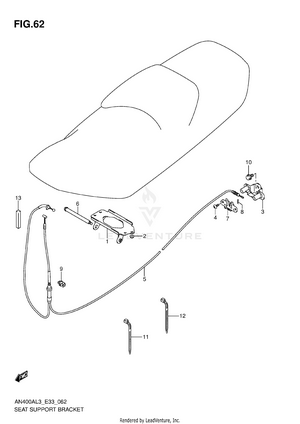 Seat Support Bracket Schematic