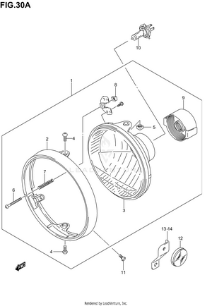 Headlamp (sv1000k3) Schematic