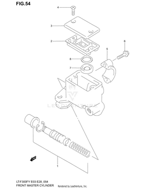 Front Master Cylinder Schematic