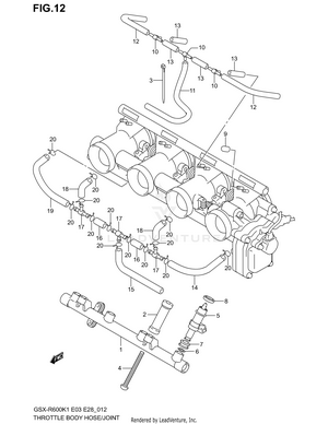 Throttle Body Hose/joint Schematic