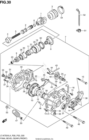 Final Bevel Gear (front) Schematic