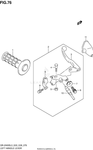 Left Handle Lever (dr-z400sl3 E28) Schematic