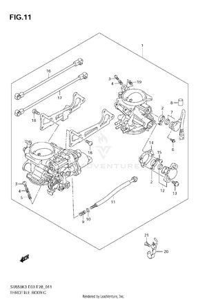 Throttle Body (model K3/k4/k5/k6) Schematic