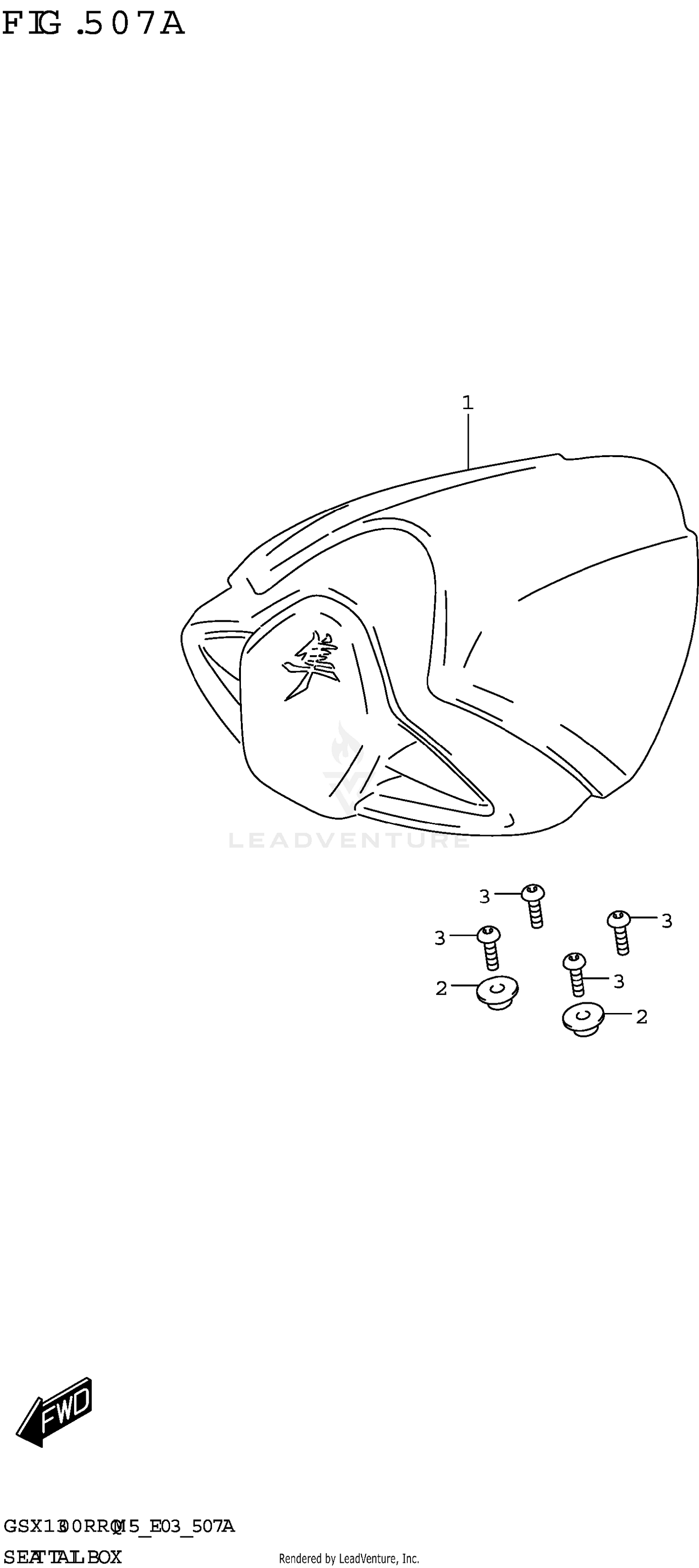 SEAT TAIL BOX (GSX1300RRQK:(E03,E33))