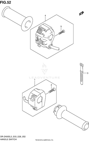 Handle Switch (dr-z400sl3 E03) Schematic
