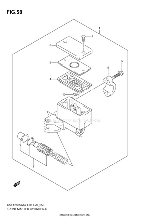 Front Master Cylinder Schematic