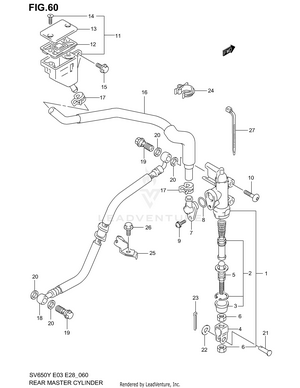 Rear Master Cylinder Schematic