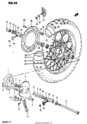 Rear Wheel (model D) Schematic