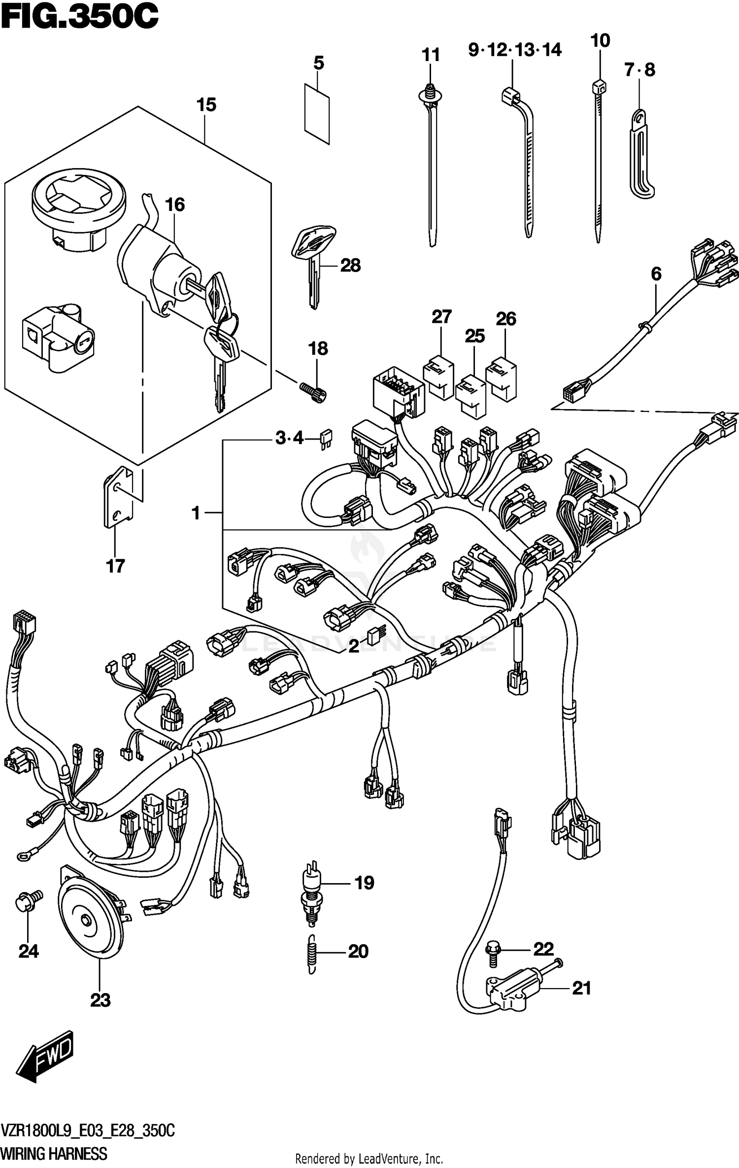 WIRING HARNESS (VZR1800BZL9 E28)