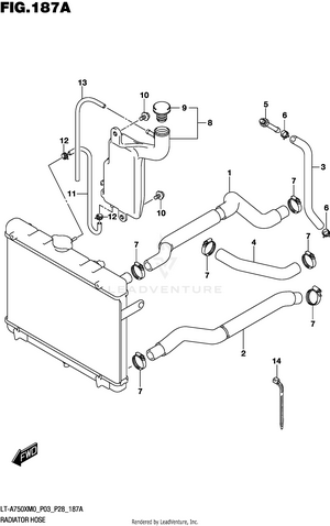 Radiator Hose Schematic