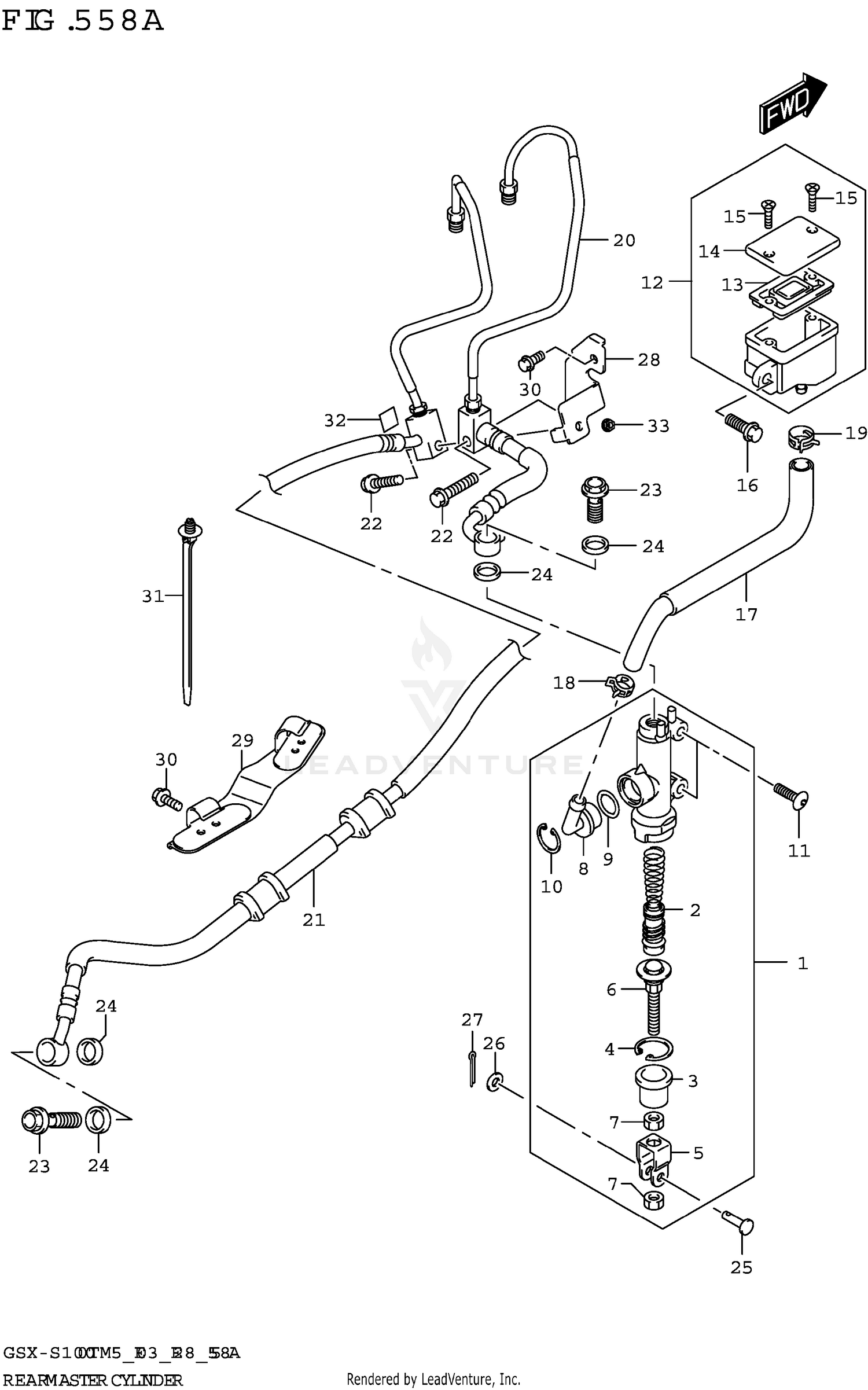 REAR MASTER CYLINDER