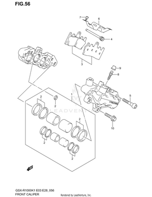 Front Calipers Schematic