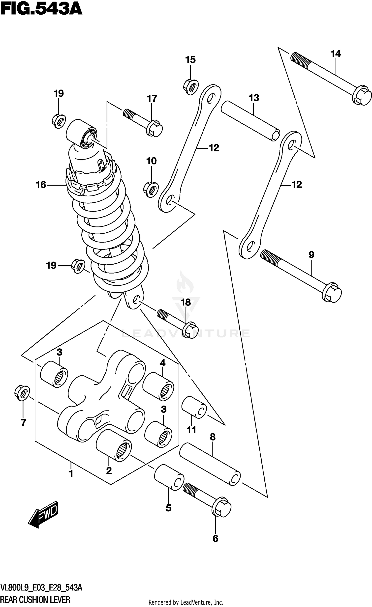 REAR CUSHION LEVER