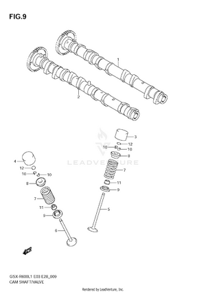 Cam Shaft/valve Schematic