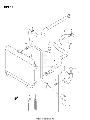 Radiator Hose Schematic