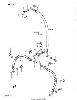 Front Brake Hose Schematic