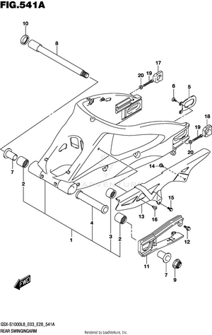 Rear Swingingarm Schematic