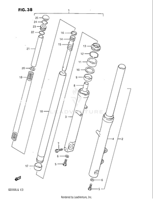 Front Fork (model G) Schematic