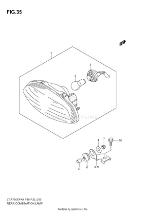 Rear Combination Lamp (e33) Schematic