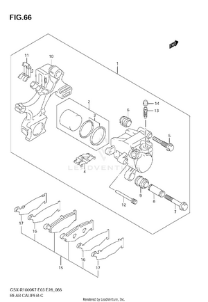 Rear Caliper Schematic