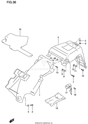 Rear Fender Schematic