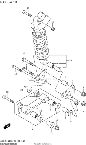Rear Cushion Lever (gsx-r1000ra,gsx-r1000rza) Schematic