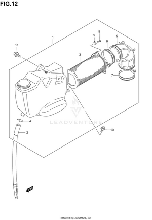 Air Cleaner (front) Schematic