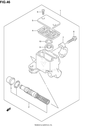 Front Master Cylinder (model K2/k3/k4/k5) Schematic
