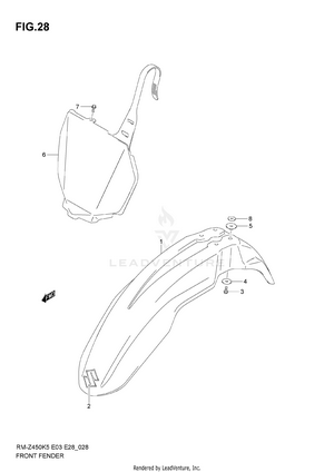 Front Fender Schematic