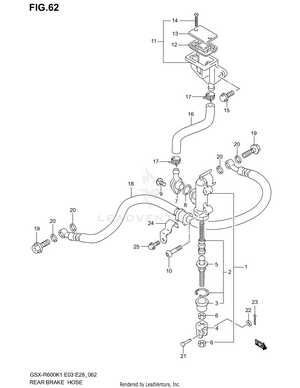 Rear Master Cylinder Schematic