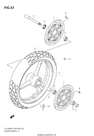 Front Wheel Schematic