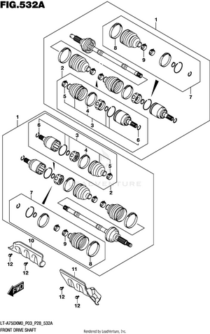Front Drive Shaft Schematic