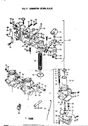 Carburetor (gt380l Schematic