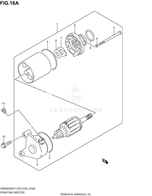 Starting Motor (model K2/k3/k4/k5) Schematic