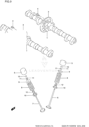 Cam Shaft - Valve Schematic