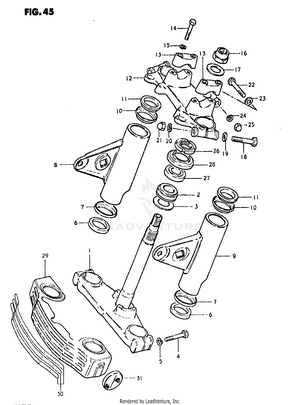 Steering Stem (model T) Schematic