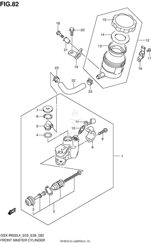 Front Master Cylinder Schematic