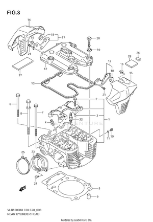 Rear Cylinder Head Schematic