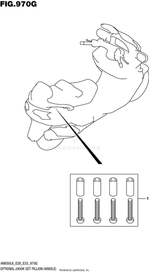 Optional (hook Set Pillion Handle) Schematic